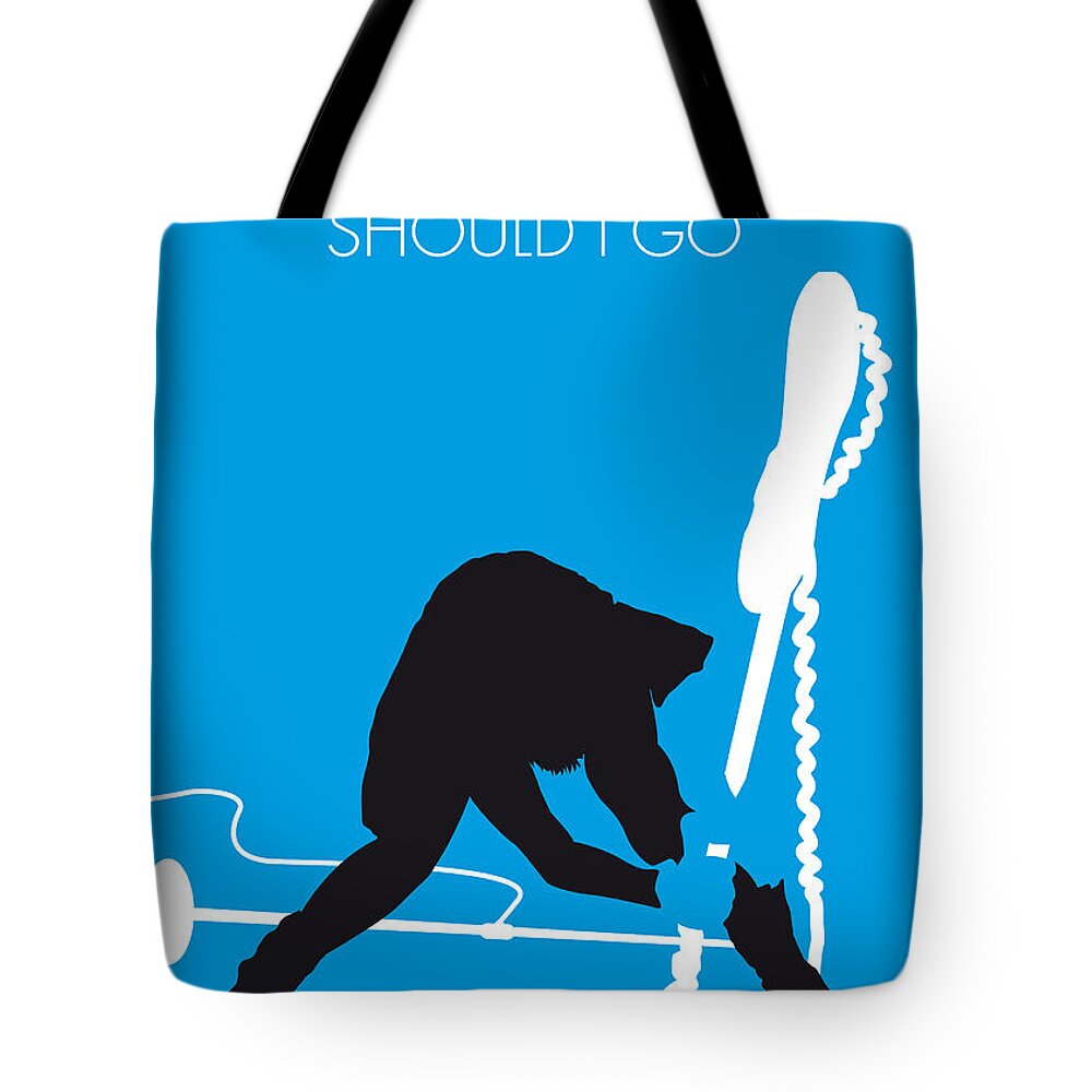 The Clash Tote Bag featuring the digital art No029 MY The clash Minimal Music poster by Chungkong Art