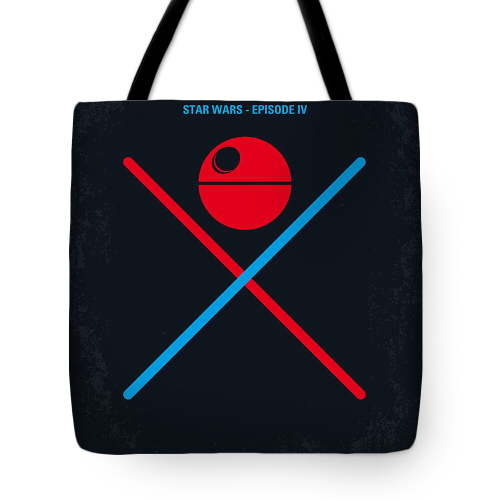 Star Tote Bag featuring the digital art No080 My STAR WARS IV movie poster by Chungkong Art