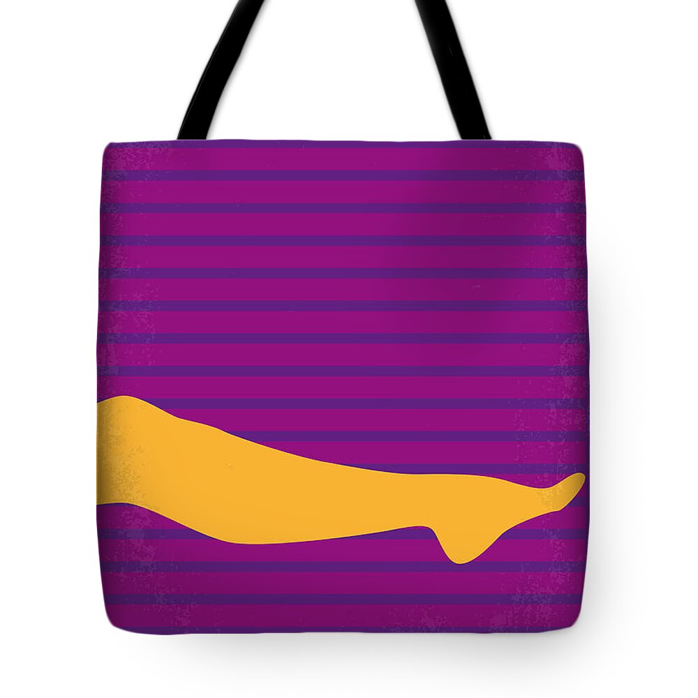 The Graduate Tote Bag featuring the digital art No135 My THE GRADUATE minimal movie poster by Chungkong Art