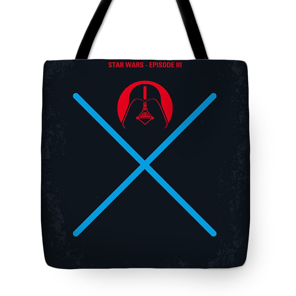 Star Wars Episode Iii Revenge Of The Sith Tote Bag featuring the digital art No225 My STAR WARS Episode III REVENGE OF THE SITH minimal movie poster by Chungkong Art