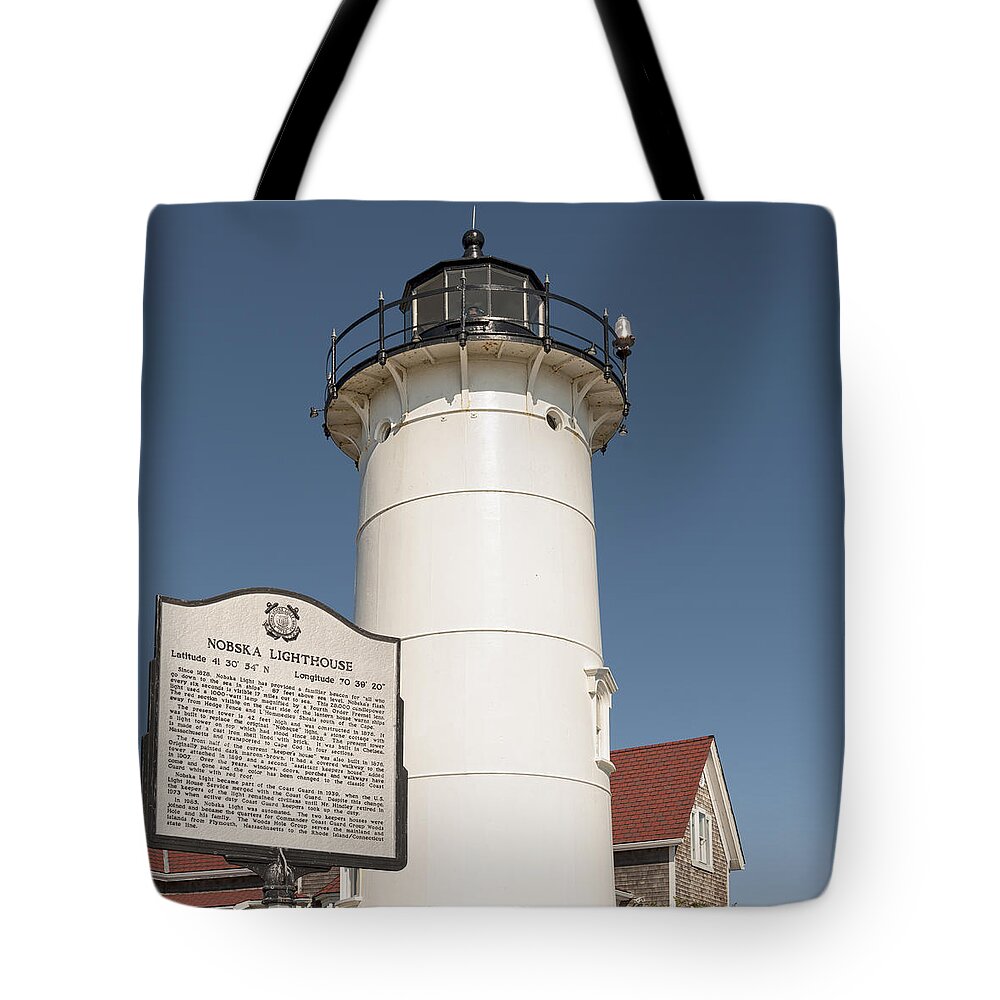 America Tote Bag featuring the photograph Nobska Lighthouse Cape Cod MA by Marianne Campolongo