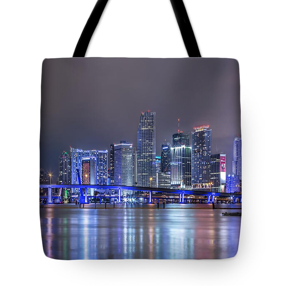 Miami Tote Bag featuring the photograph Nocturnal Blossom by Evelina Kremsdorf