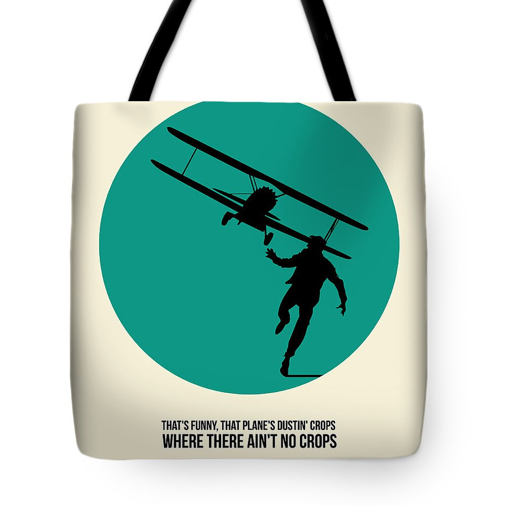  Tote Bag featuring the painting North by Northwest Poster 1 by Naxart Studio