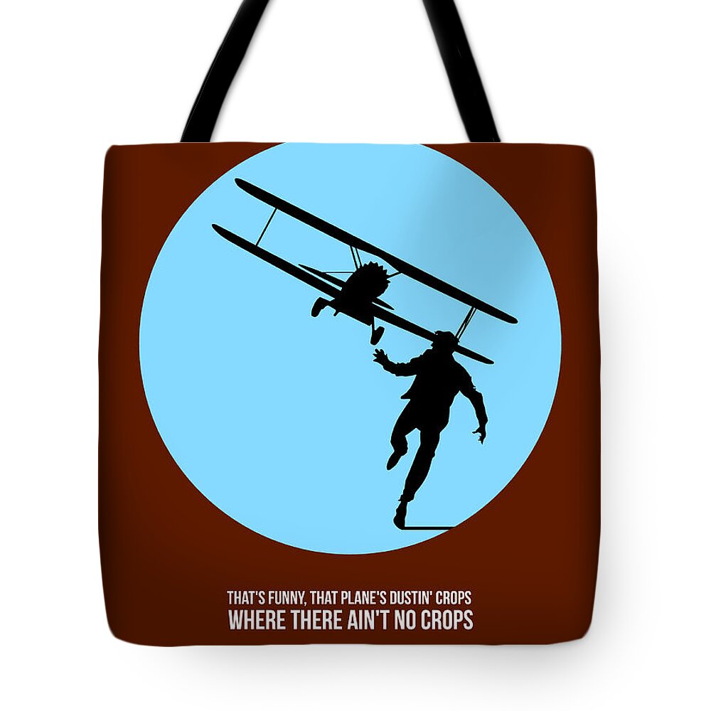 North By Northwest Tote Bag featuring the painting North by Northwest Poster 2 by Naxart Studio