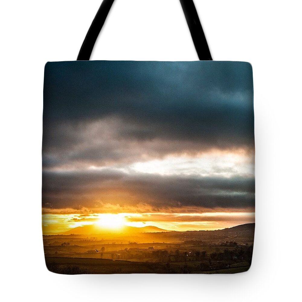 Evening Tote Bag featuring the photograph Northern Ireland by Aleck Cartwright