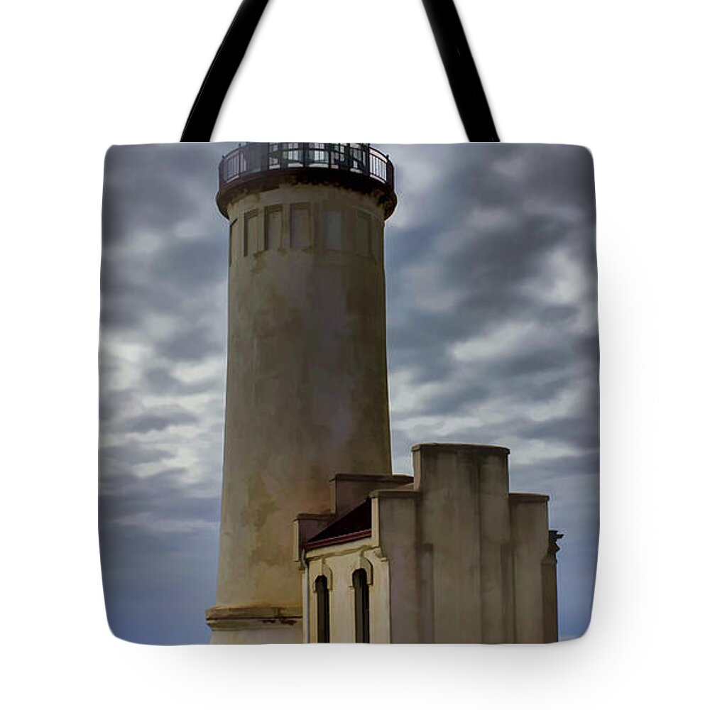 North Head Lighthouse Tote Bag featuring the photograph North Head Lighthouse by Cathy Anderson