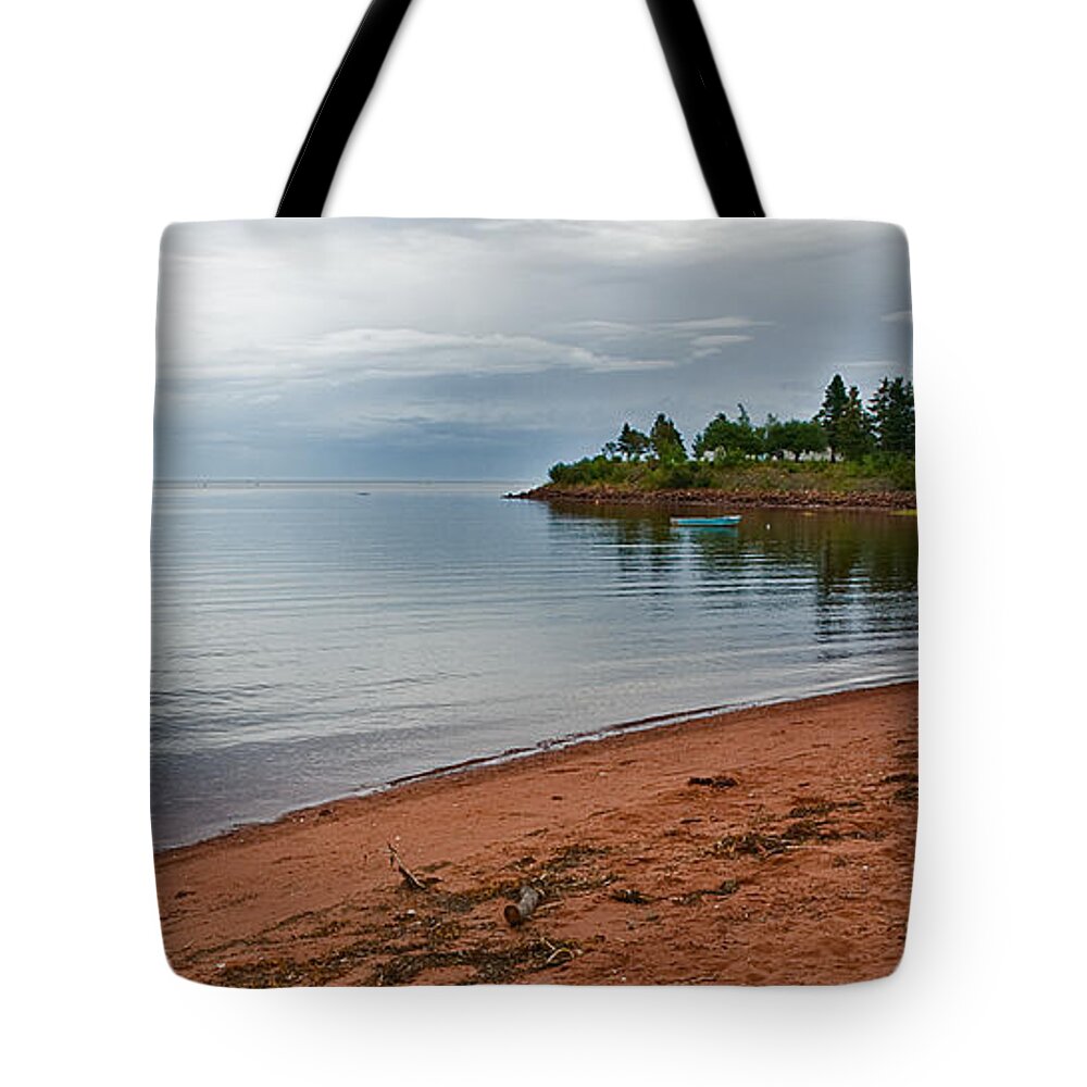 Pei Tote Bag featuring the photograph Northumberland Shore Nova Scotia Red Sand Beach by Ginger Wakem