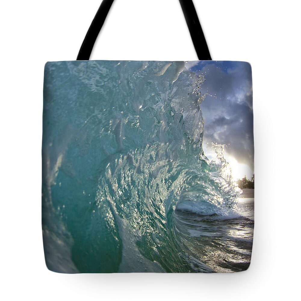 Coconut Curl Tote Bag featuring the photograph Coconut Curl by Sean Davey