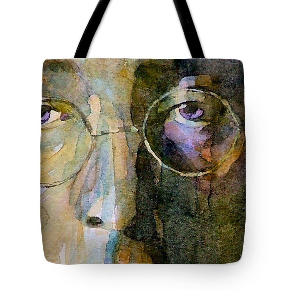 John Lennon Tote Bag featuring the painting Nothin Gonna Change My World by Paul Lovering