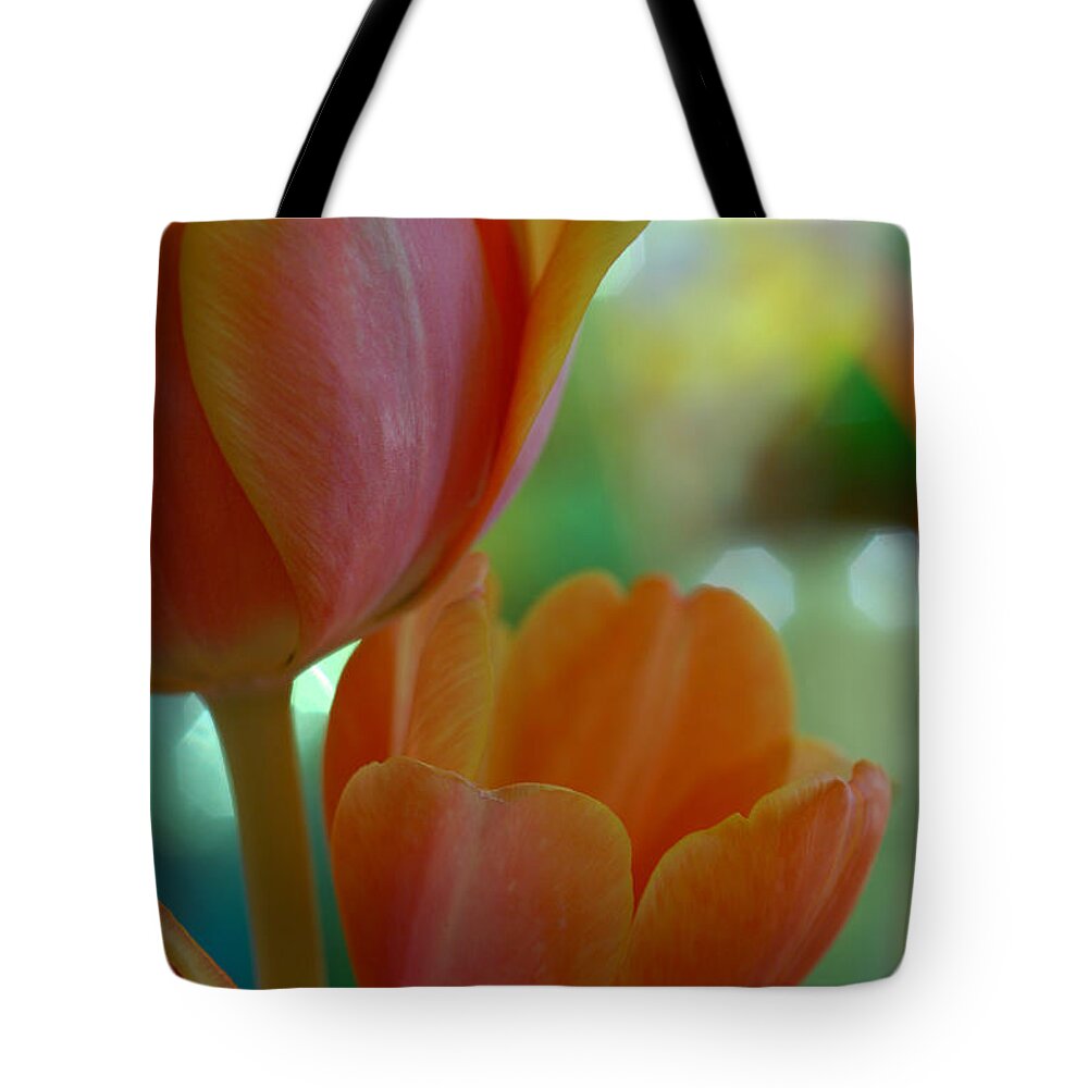 Tulips Tote Bag featuring the photograph Nothing As Sweet As Your Tulips by Donna Blackhall