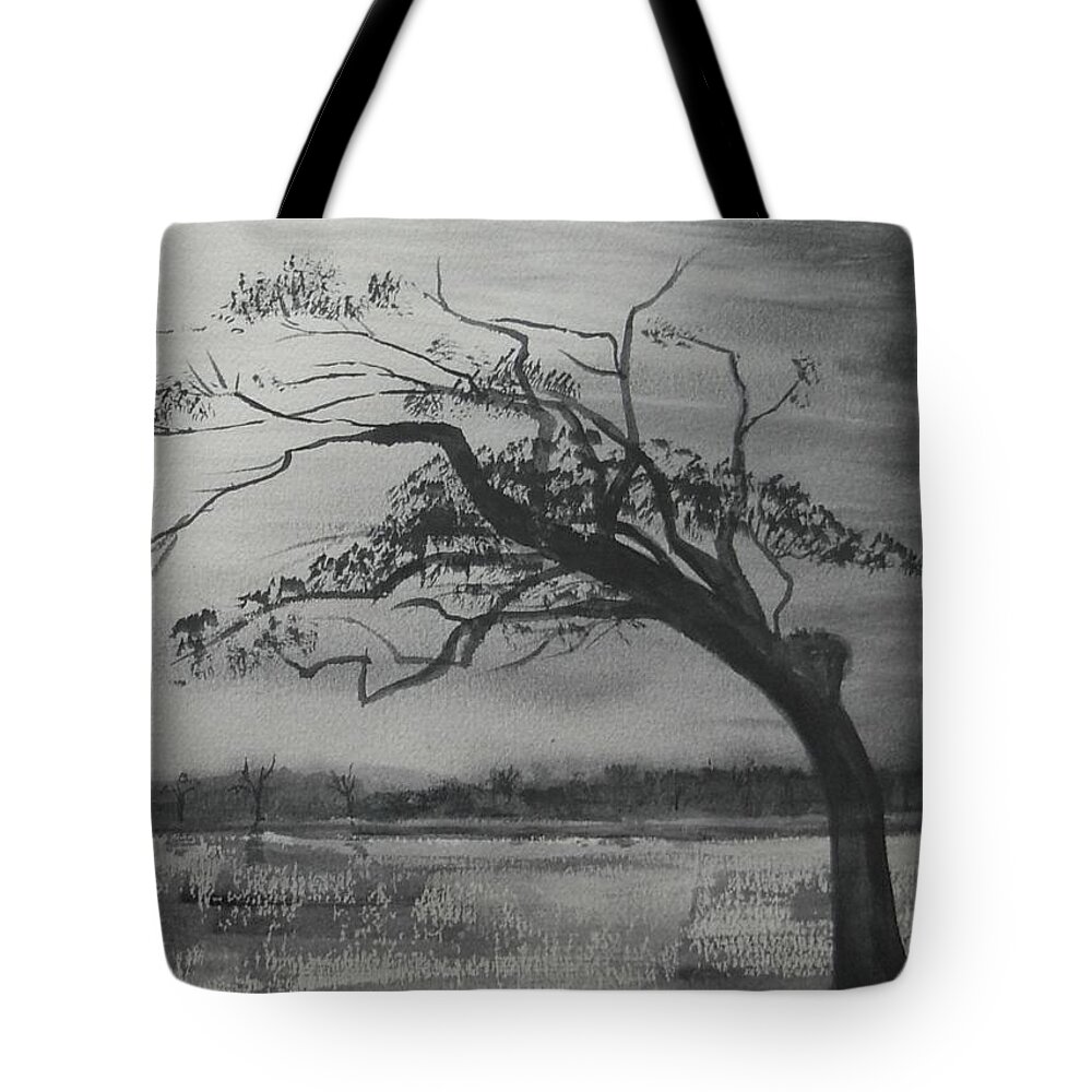 Watercolour Tote Bag featuring the painting November by Joan-Violet Stretch