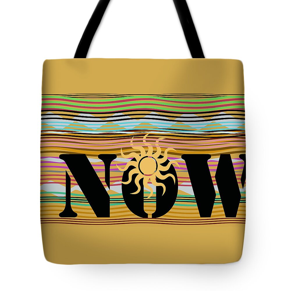 Energy Tote Bag featuring the digital art Now Wavy by Laura Pierre-Louis