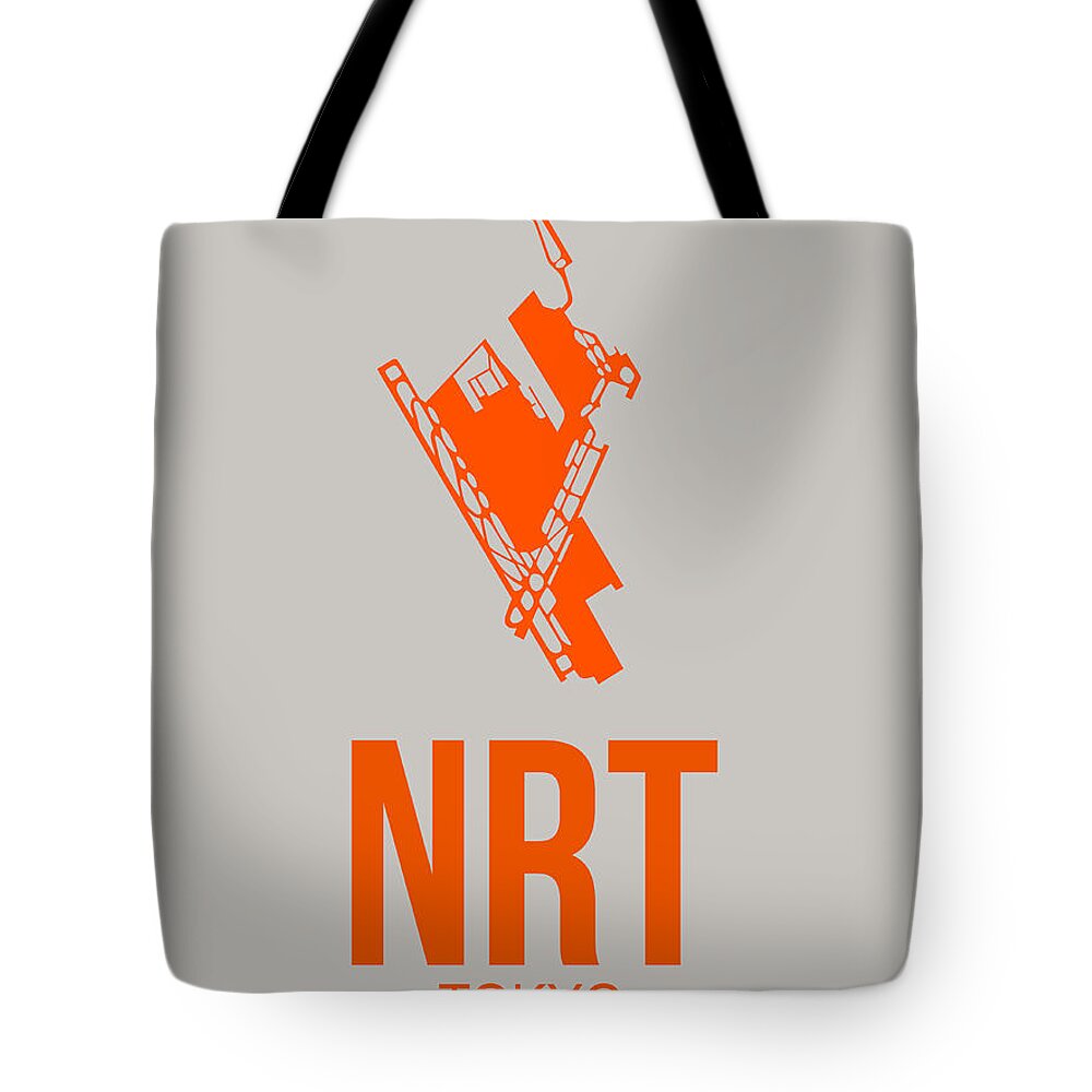  Tote Bag featuring the digital art NRT Tokyo Airport 1 by Naxart Studio