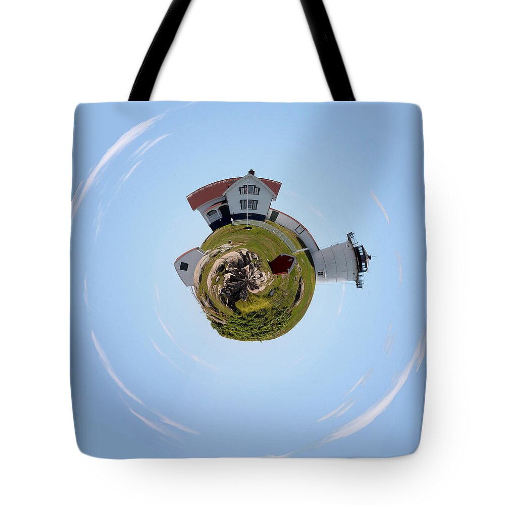 Nubble Light Tote Bag featuring the photograph Nubble Light by K Hines