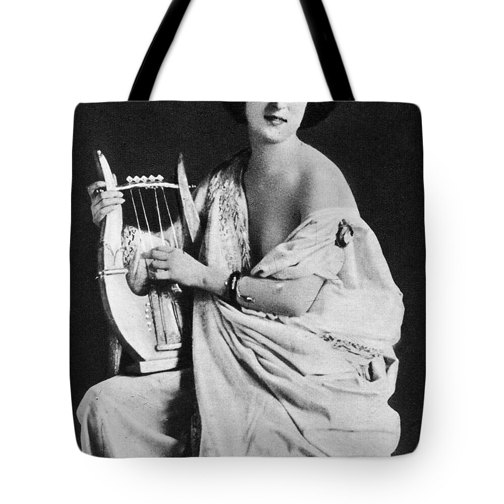 1850 Tote Bag featuring the photograph Nude As Ancient Lyrist by Granger
