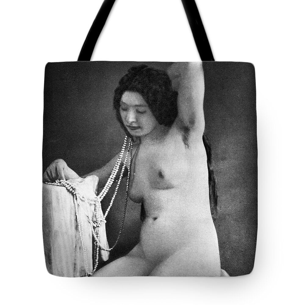 1850 Tote Bag featuring the photograph NUDE POSING, c1850 by Granger