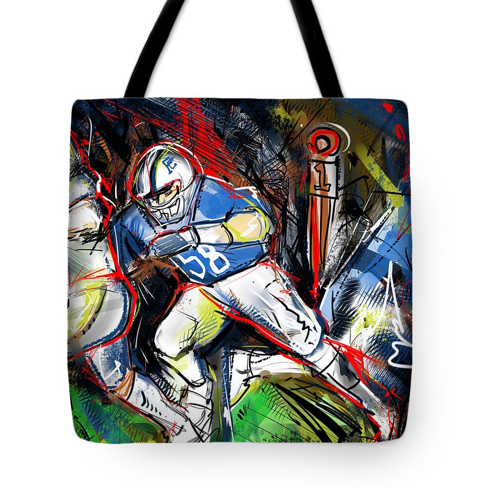  Tote Bag featuring the painting Number 58 by John Gholson