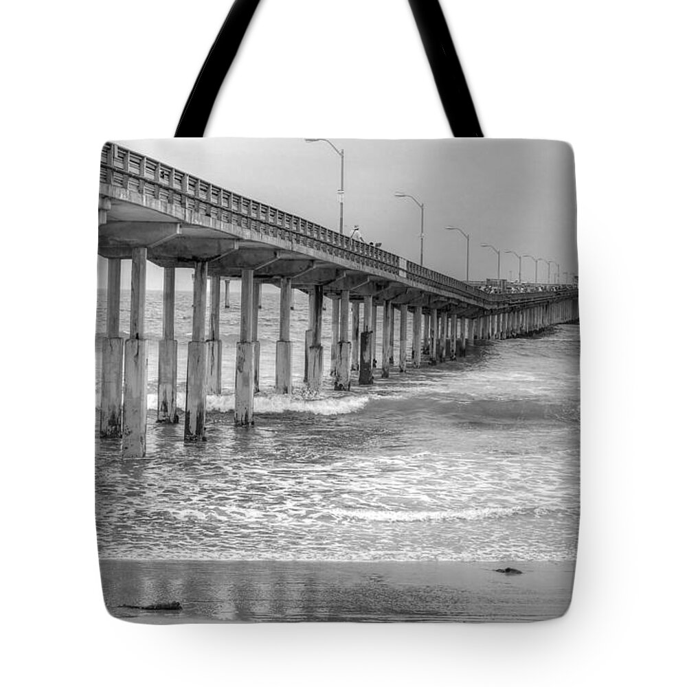 Ocean Beach Tote Bag featuring the photograph Ocean Beach Pier by Bill Hamilton