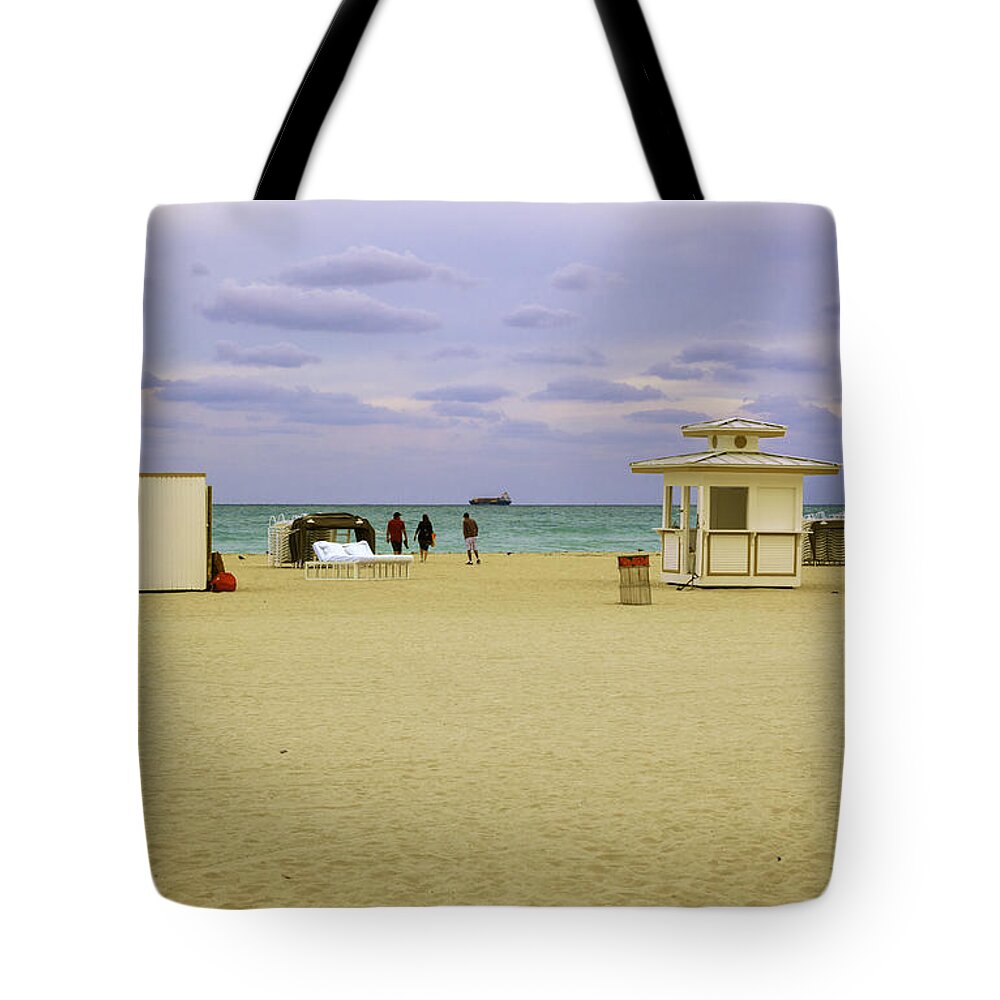 Ocean Tote Bag featuring the photograph Ocean View 3 - Miami Beach - Florida by Madeline Ellis