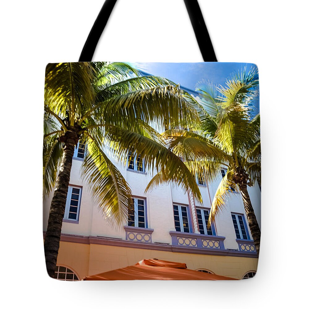 South Beach Hotels Tote Bag featuring the photograph ESPLENDOR HOTEL of SOUTH BEACH by Karen Wiles