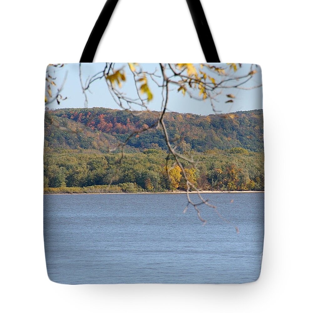 Flower Tote Bag featuring the photograph October Bluffs by Susan Herber