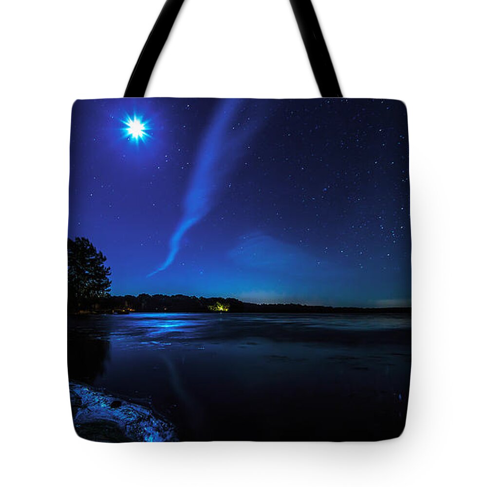Fair Tote Bag featuring the photograph October Moon by Everet Regal