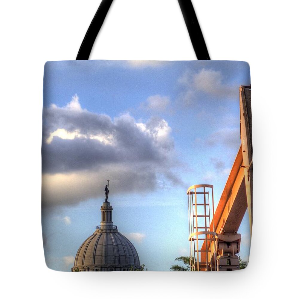 Oklahoma Tote Bag featuring the photograph Oklahoma Crude by Al Griffin