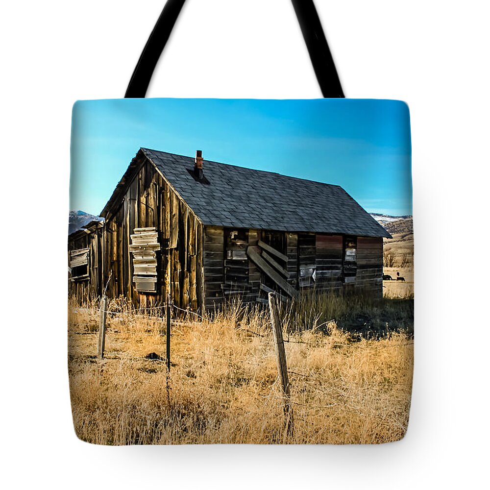 Barn Tote Bag featuring the photograph Old and Forgotten by Robert Bales