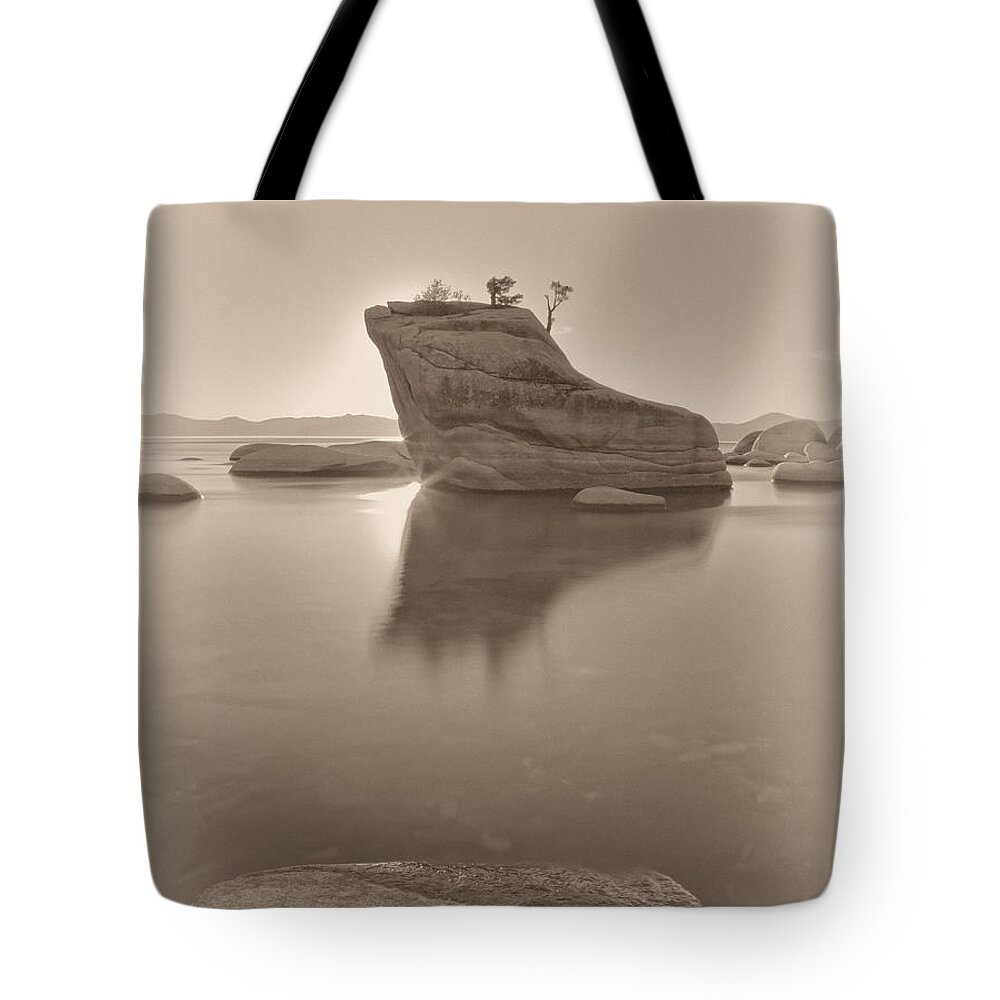 Landscape Tote Bag featuring the photograph Old Bonsai by Jonathan Nguyen