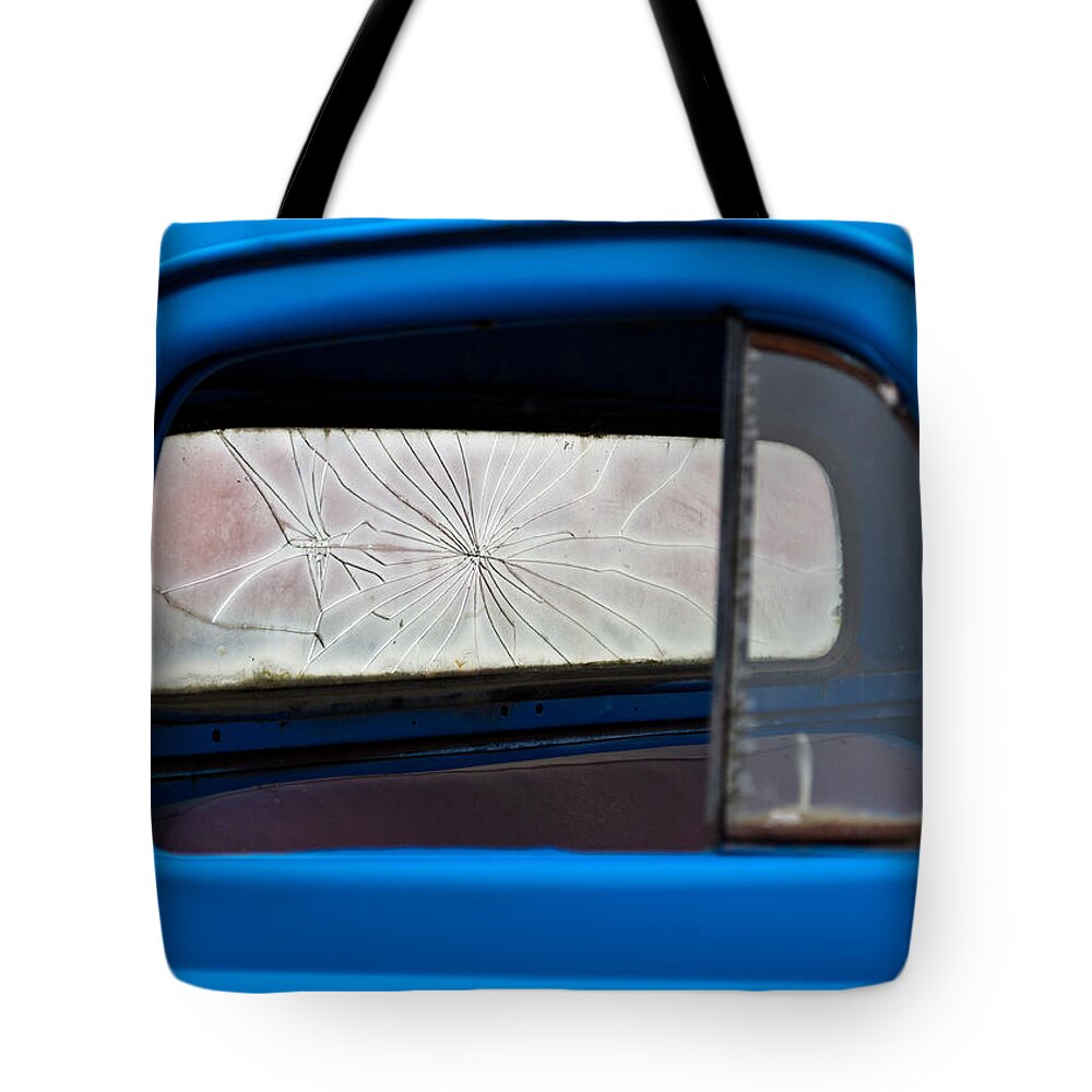 Blue Tote Bag featuring the photograph Old Car 1 by Niels Nielsen