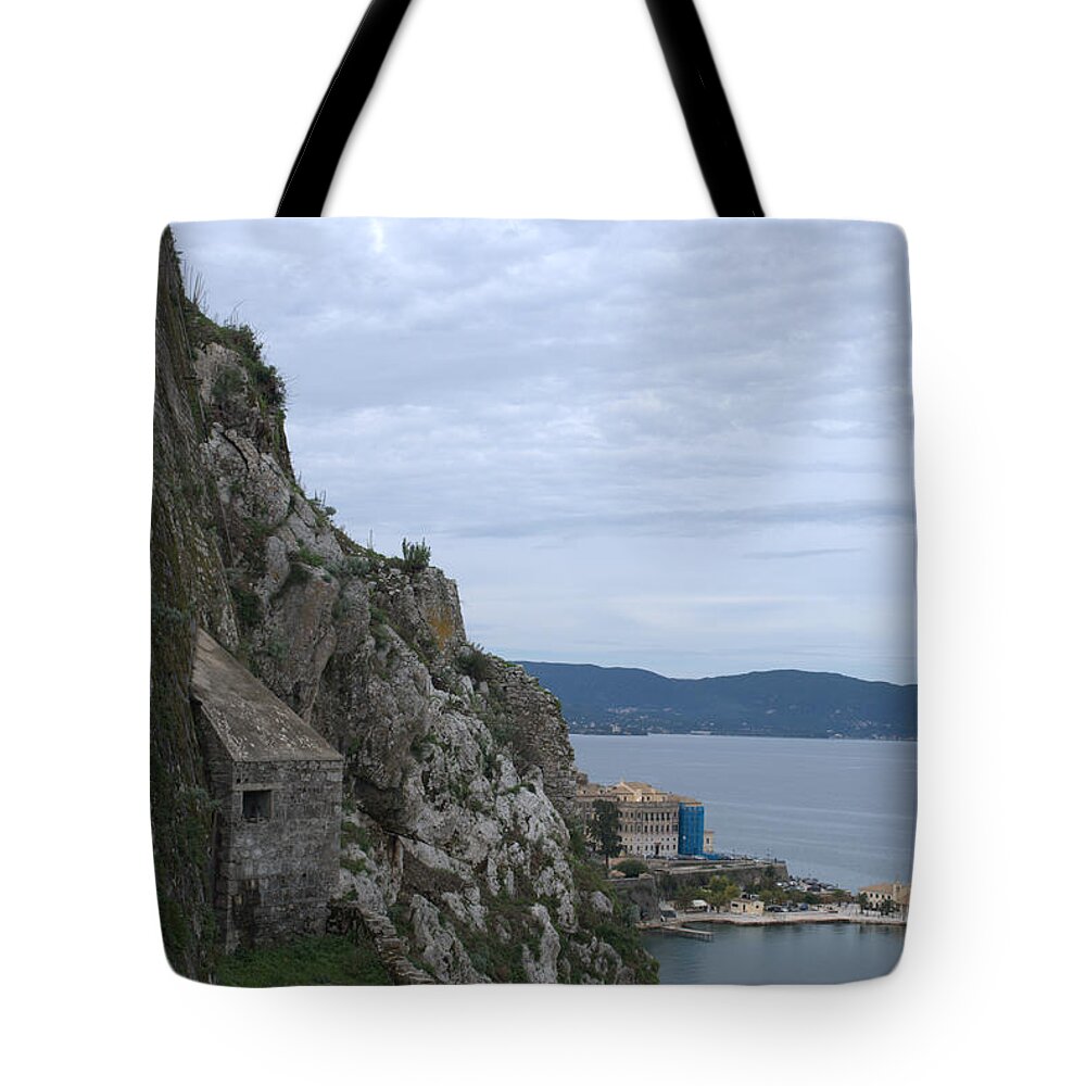Old Fort Corfu Tote Bag featuring the photograph Old Fort Corfu by George Katechis