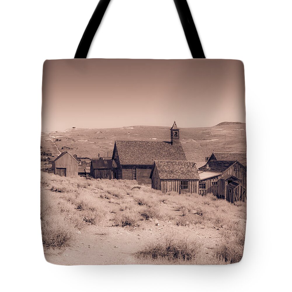 Ghost Town Tote Bag featuring the photograph Old Ghost Town by Sue Leonard