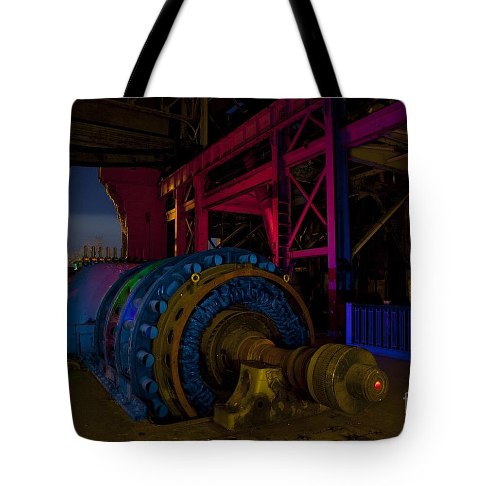 Abandoned Power Plant Tote Bag featuring the photograph Old Power Plant by Keith Kapple