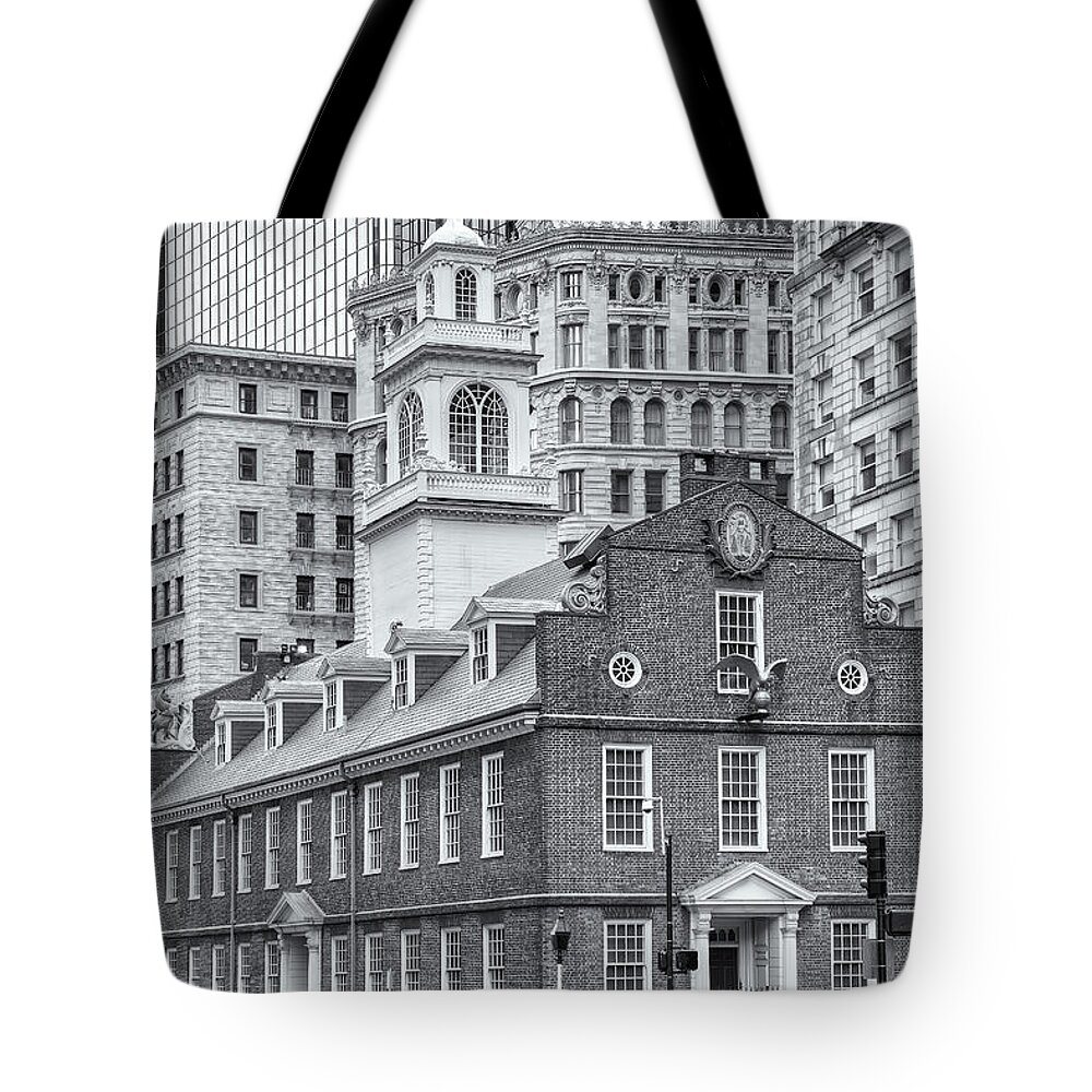 Clarence Holmes Tote Bag featuring the photograph Old State House IV by Clarence Holmes