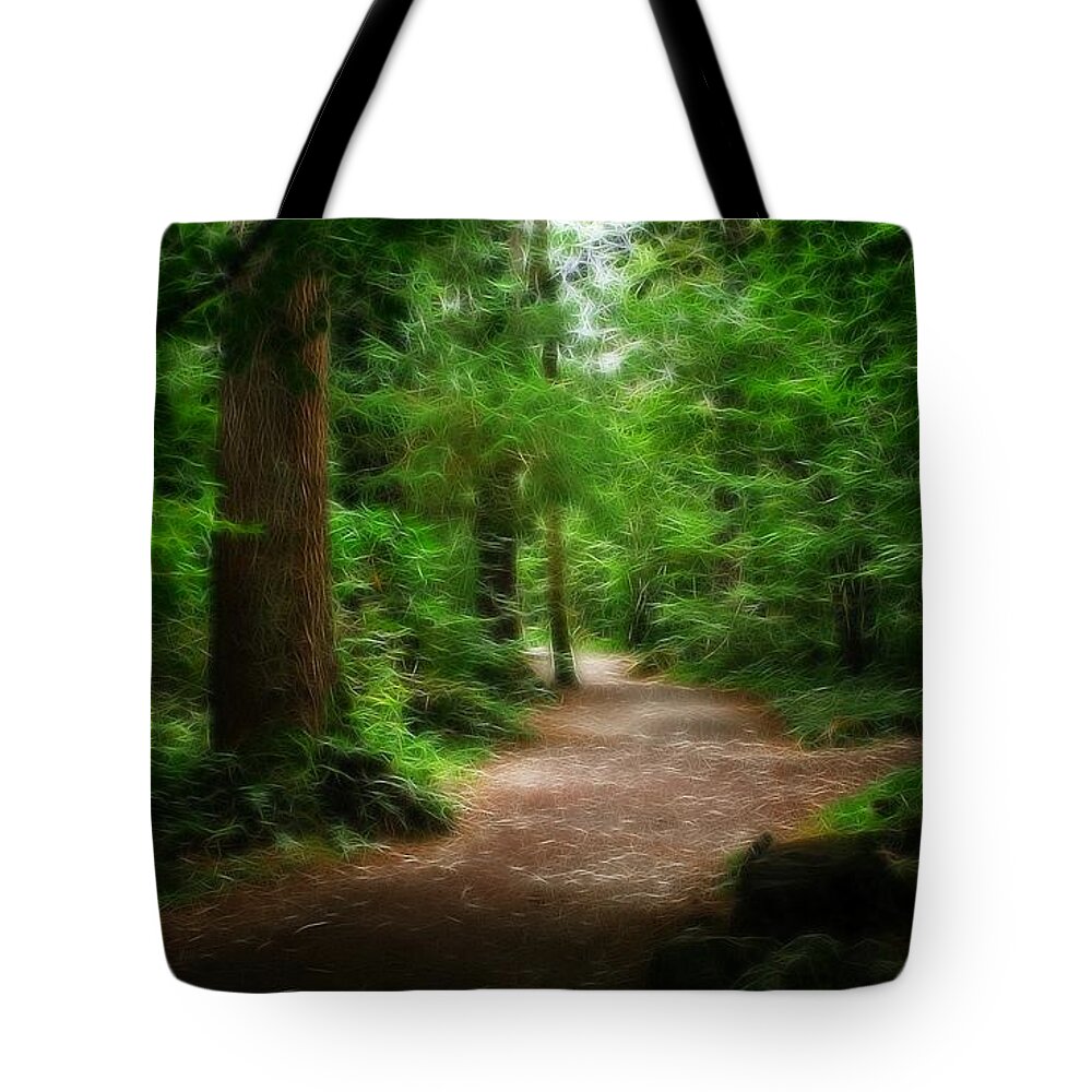 Garden Tote Bag featuring the photograph Old Welsh Country Forest by Doc Braham