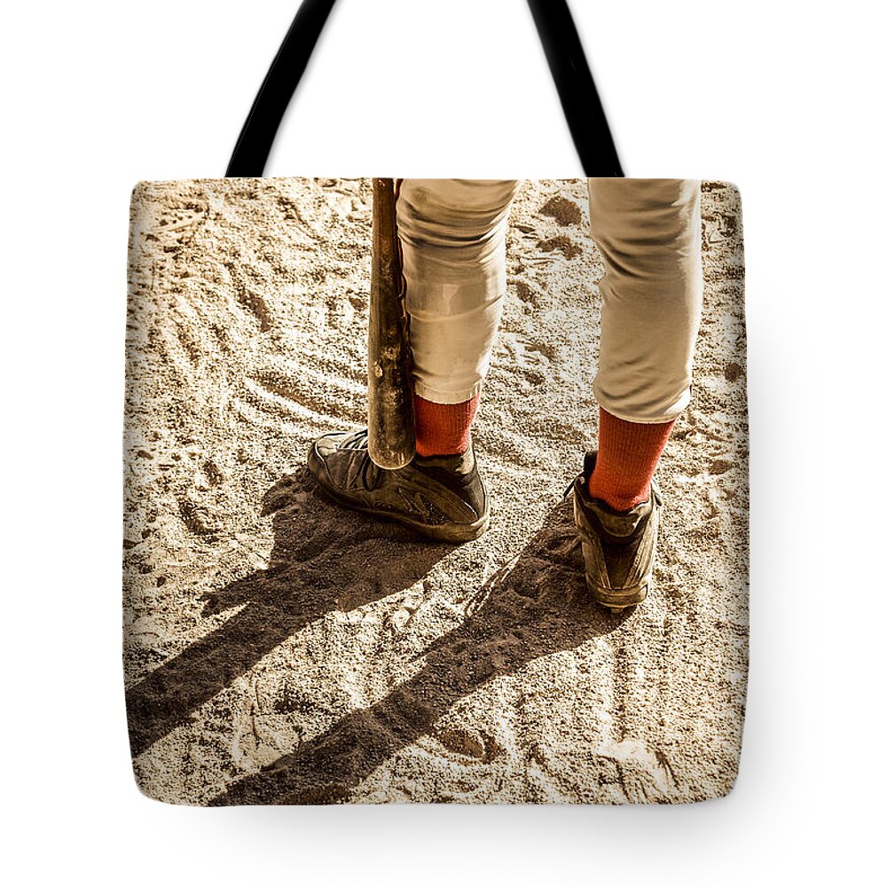 Baseball Tote Bag featuring the photograph On Deck by Diane Diederich