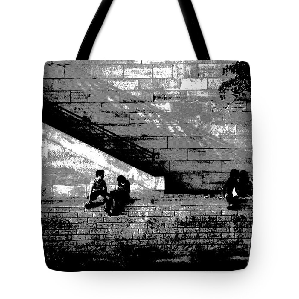 France Tote Bag featuring the photograph On the Siene by Jacqueline M Lewis