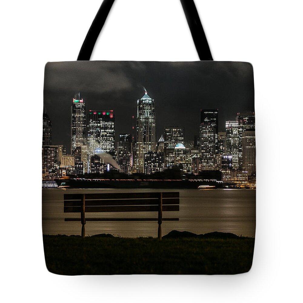 Waterfront Tote Bag featuring the photograph On the Water's Edge by E Faithe Lester