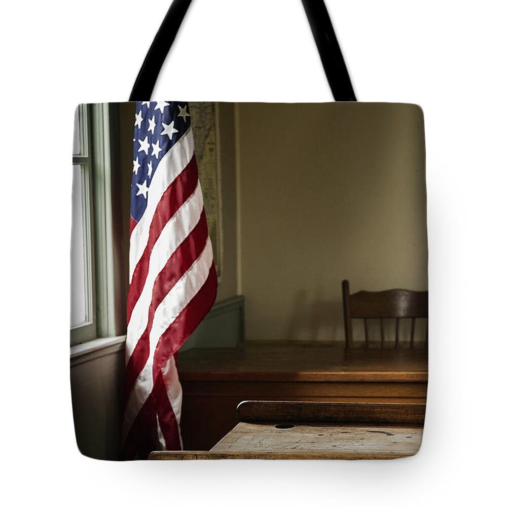 School Tote Bag featuring the photograph One Room School by Margie Hurwich