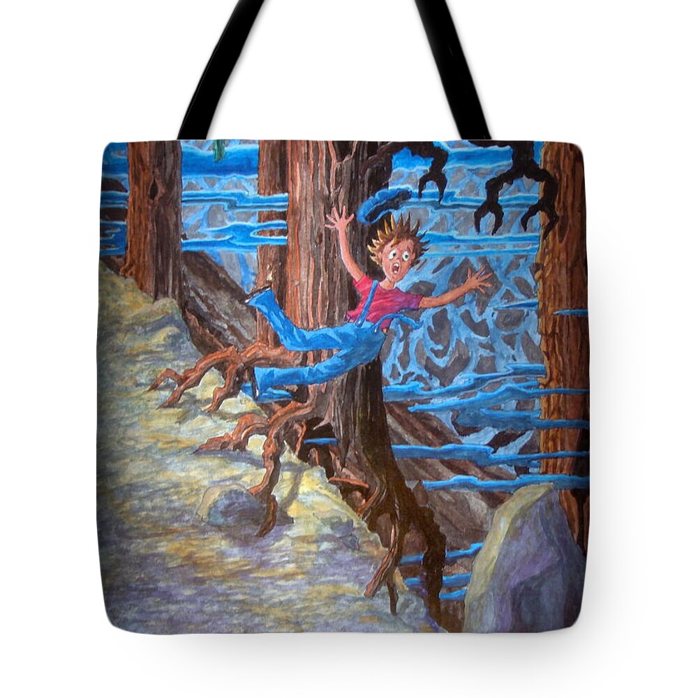 Fall Tote Bag featuring the painting Oooooh by Matt Konar