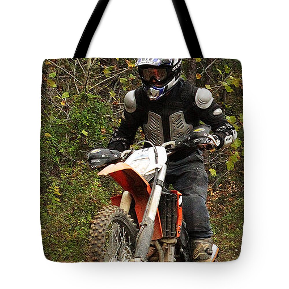 Ribfest Tote Bag featuring the photograph Orange and up by Jeff Kurtz