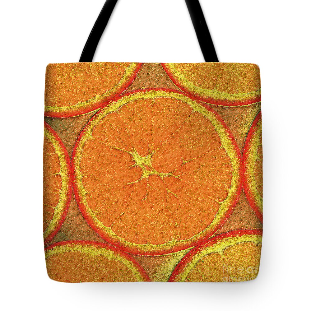 Design Tote Bag featuring the mixed media Orange by Mando Xocco