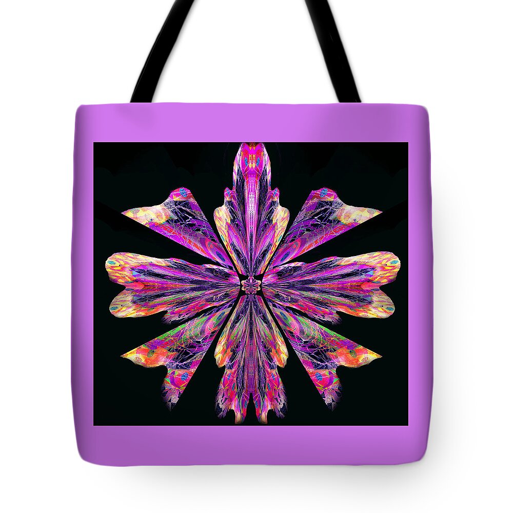  An Orchid Flower Tote Bag featuring the digital art Orchid Eight by Priscilla Batzell Expressionist Art Studio Gallery