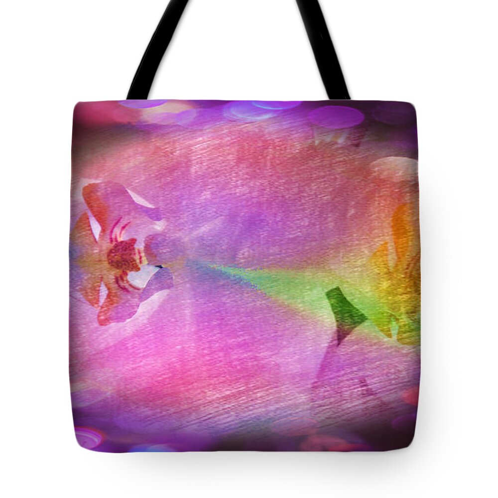 Floral Tote Bag featuring the painting Purple Sweet Dream by Xueyin Chen