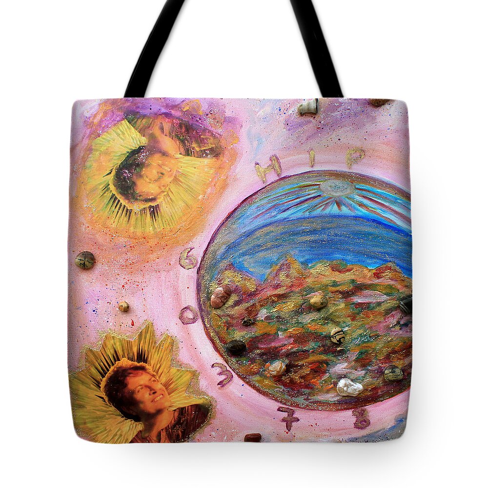 Augusta Stylianou Tote Bag featuring the painting Order Your Birth Star by Augusta Stylianou