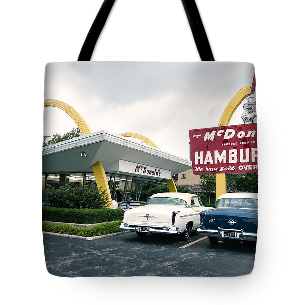 Mcdonald's Tote Bag featuring the photograph Original McDonald's by Patty Colabuono