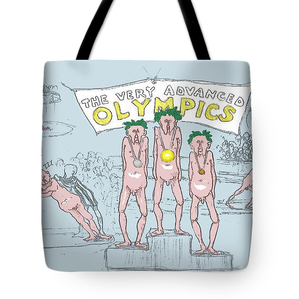  Tote Bag featuring the digital art Original Olympics by R Allen Swezey