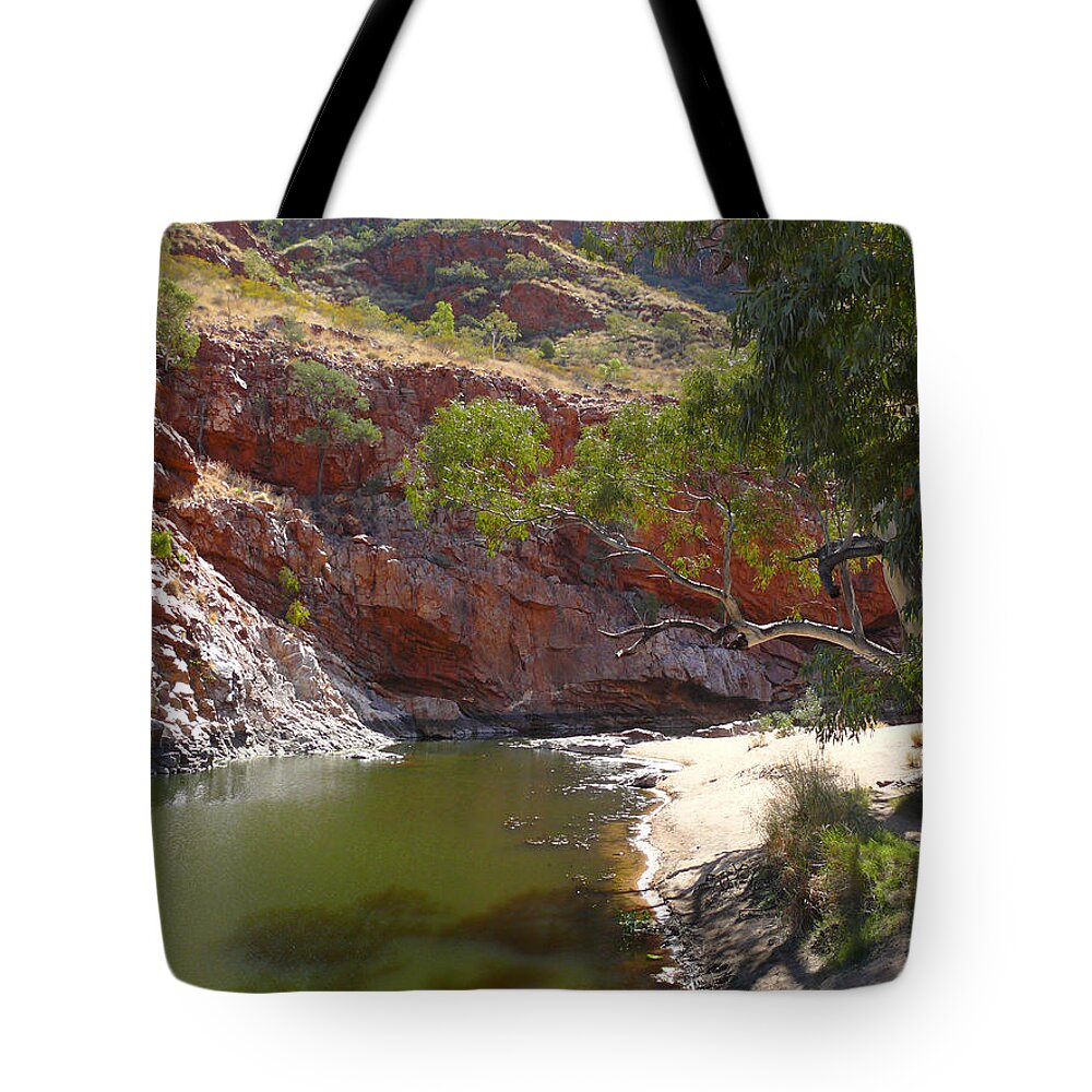 Ormiston Gorge Tote Bag featuring the photograph Ormiston by Evelyn Tambour