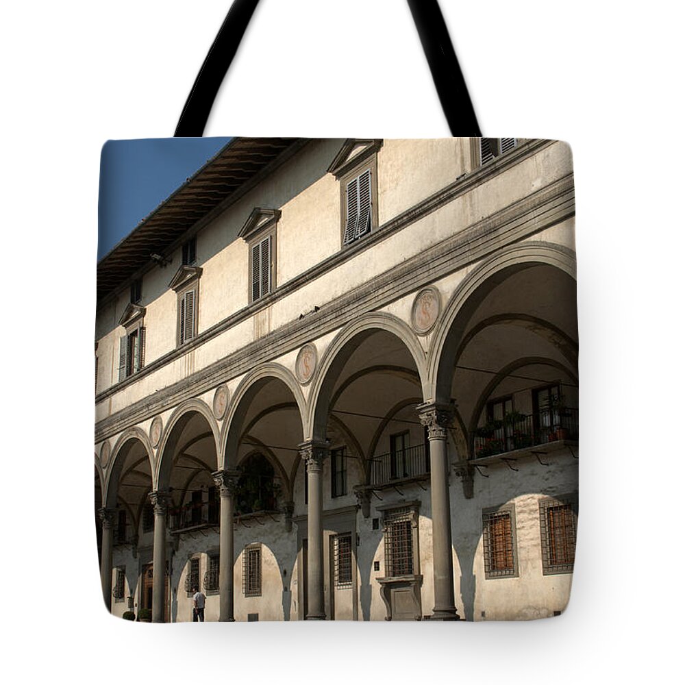 Florence Tote Bag featuring the photograph Orphanage Florence by Caroline Stella