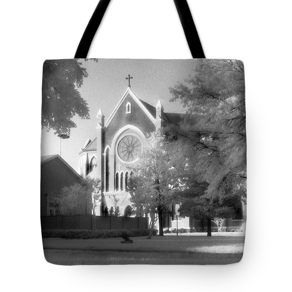 Cathedral Santuario De Guadalupe Is A Place Where Gods Grace And Great Promise Transcend The Boundaries Of Race Tote Bag featuring the photograph Cathedral Shrine of the Virgin of Guadalupe by Greg Kopriva